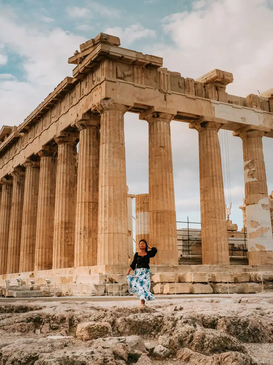 Standing in front of Acropolis