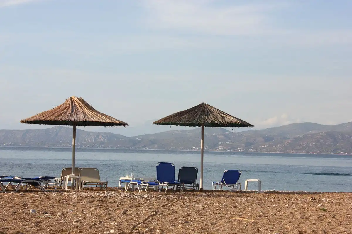 Beach at Modern Corinth