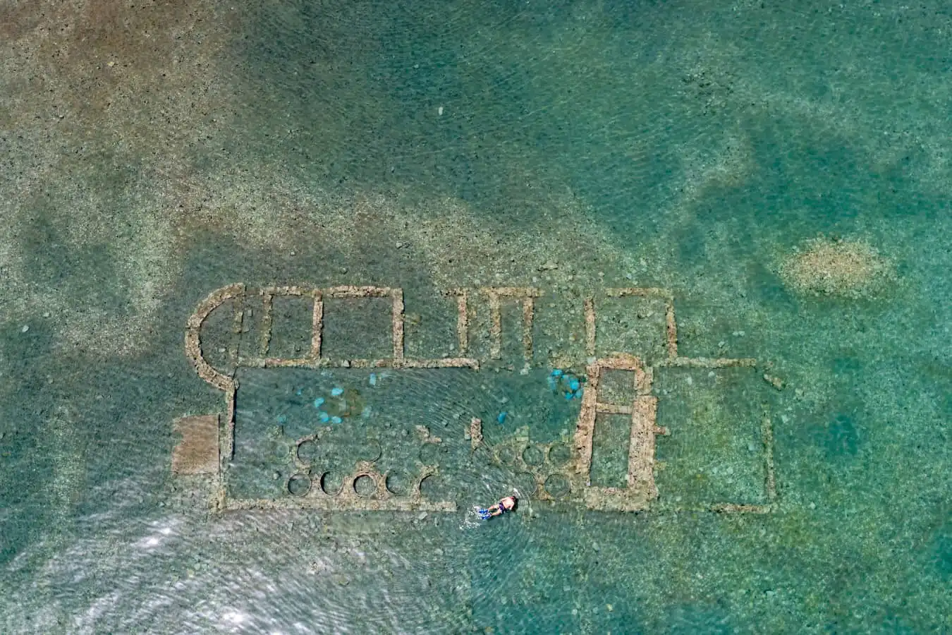 Sunken city near Epidaurus, can do kayaking there