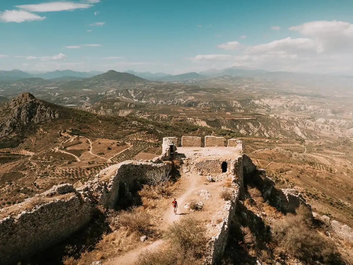 Standing on the tower of Acrocorinth