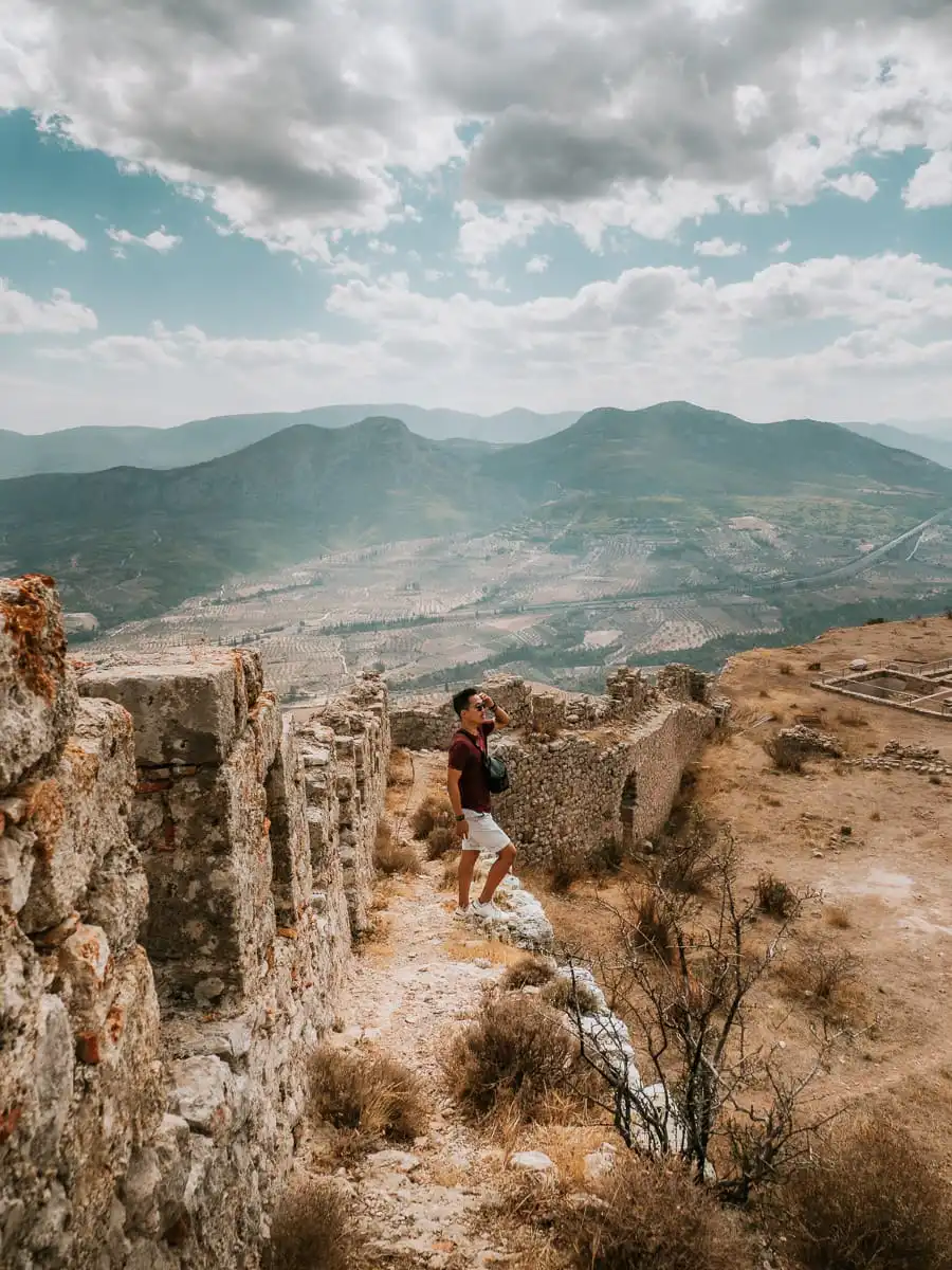 Standing on Acrocorinth tower