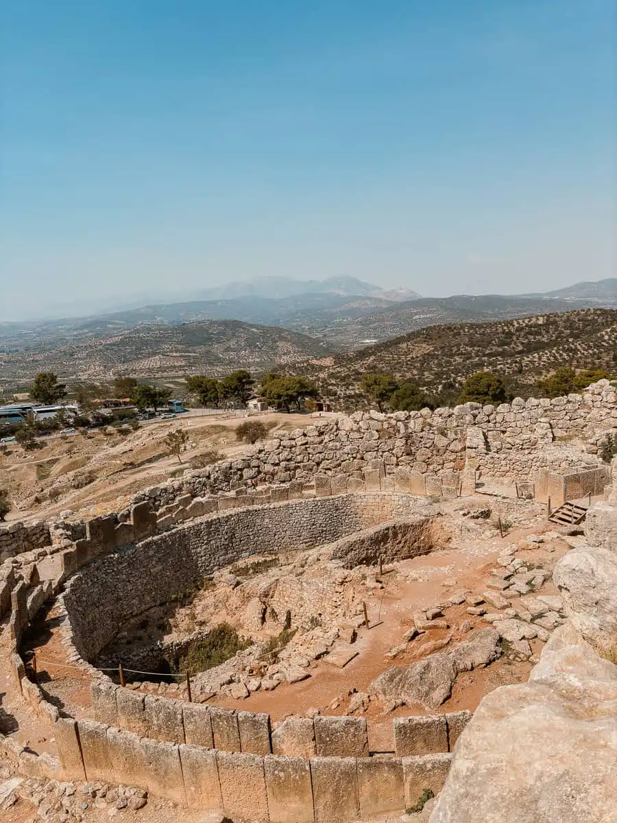 Mycenae ruins remains