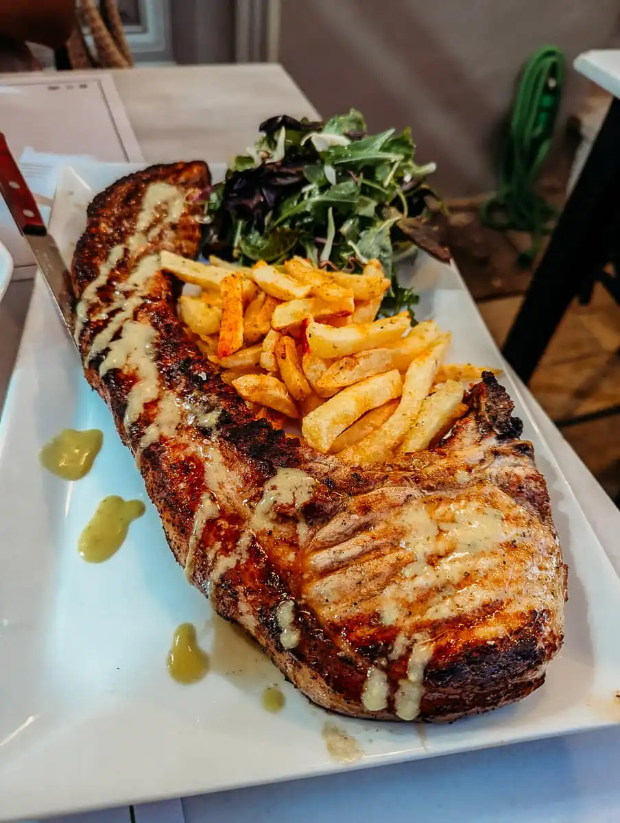 Pork chop in Nafplio