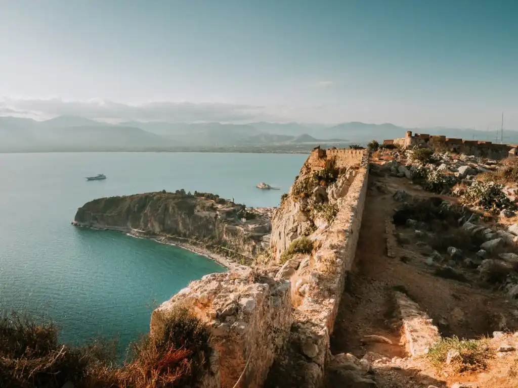 Palamidi fortress with view of Nafplio