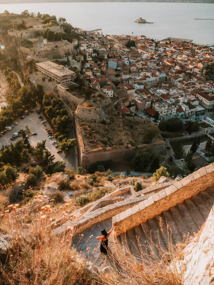 Staircase in Palamidi Fortress at Nafplio