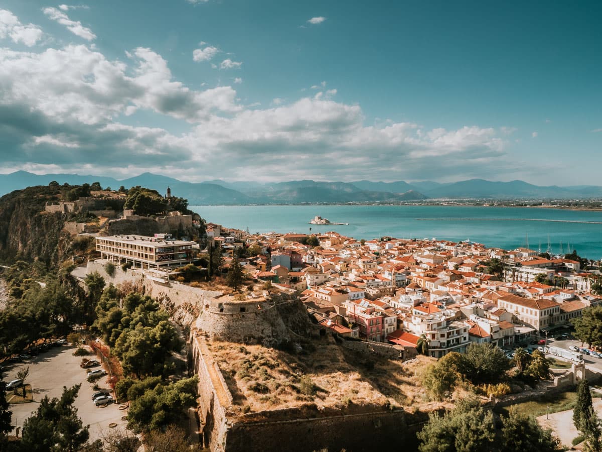 Panoramic view of the city of Nafplio