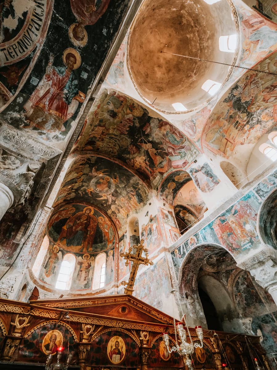 Ceiling frescoes of Mystras