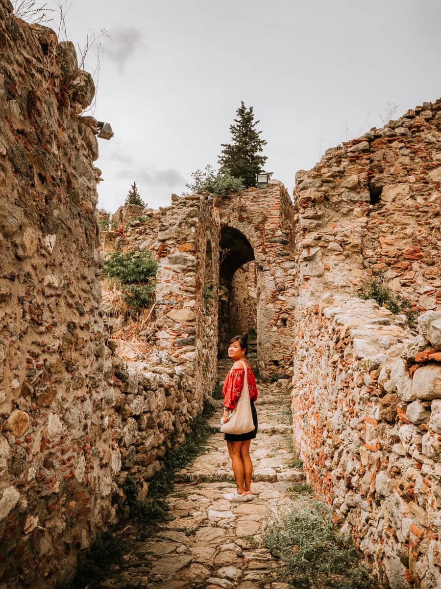 Standing in the street of Mystras