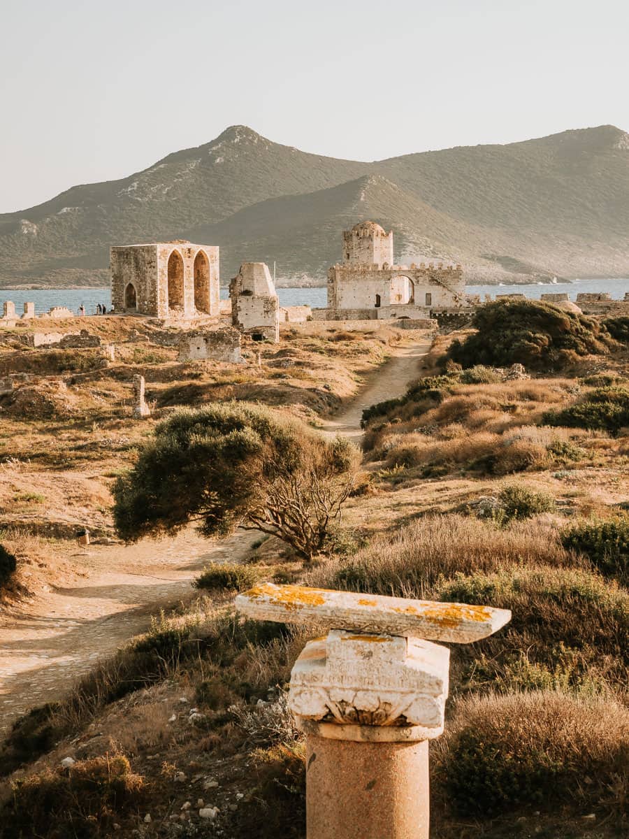 Far castle views of Methoni