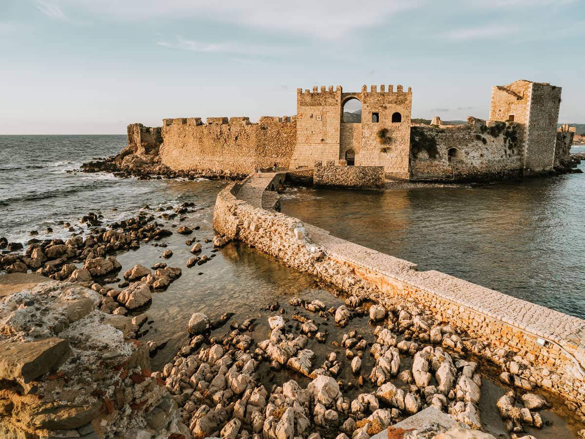 Methoni castle view