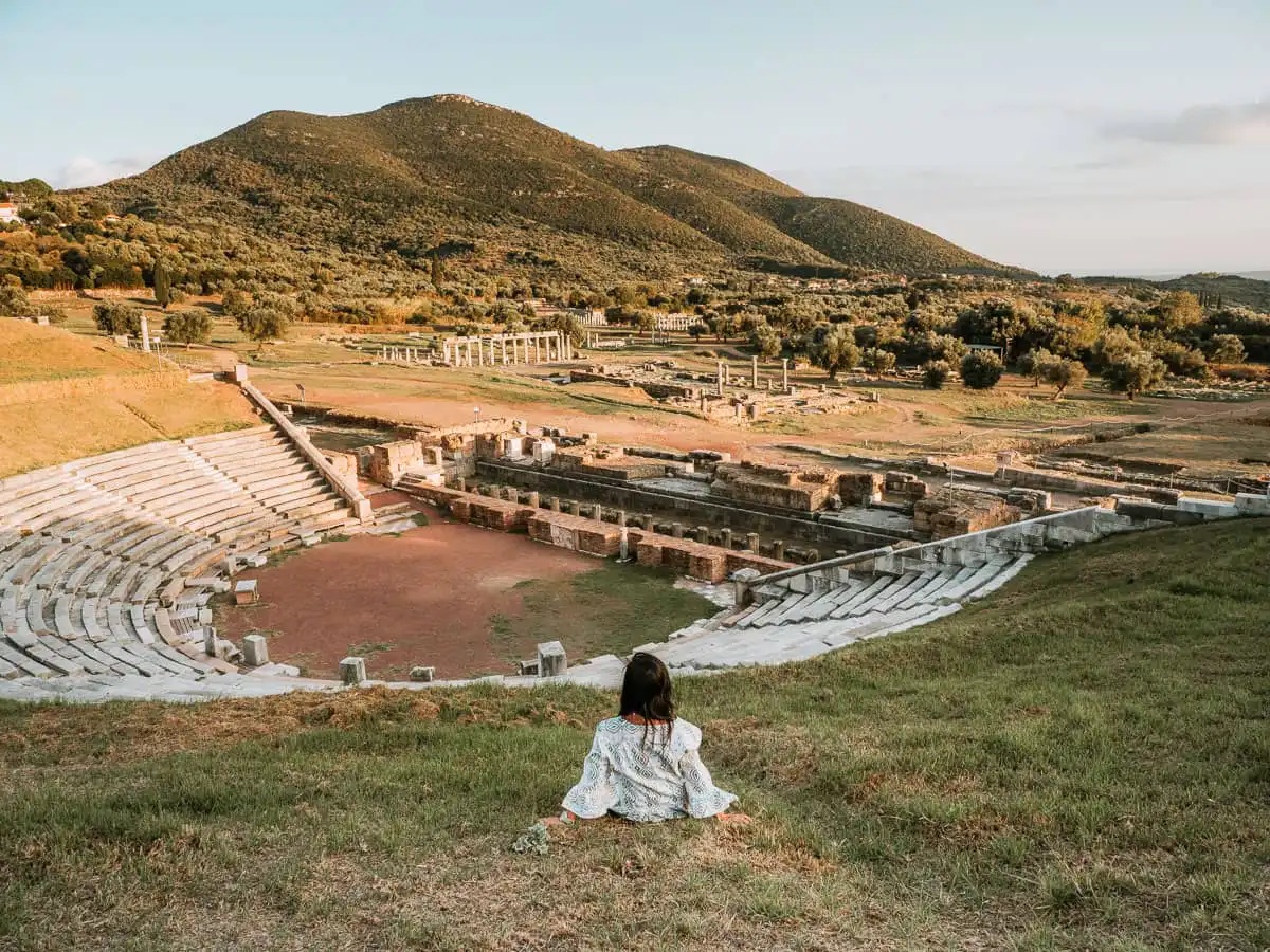 Sitting at Amphitheatre in Messene