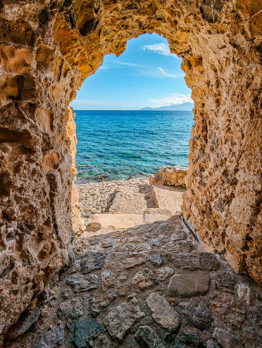 Entrance to the sea at Monemvasia