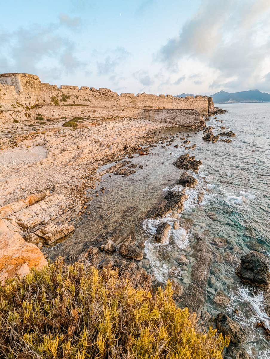 castle and coast at Methoni