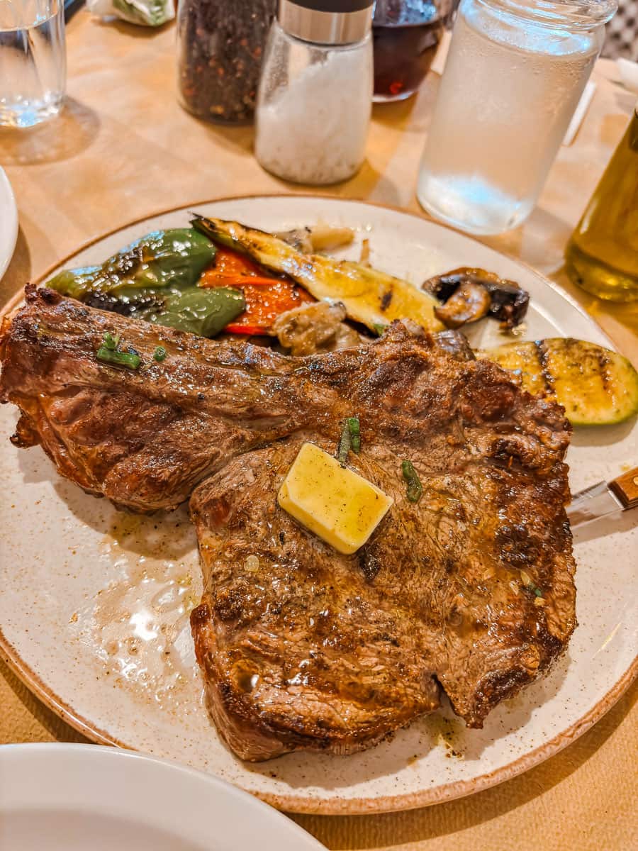 Steak at Methoni restaurant
