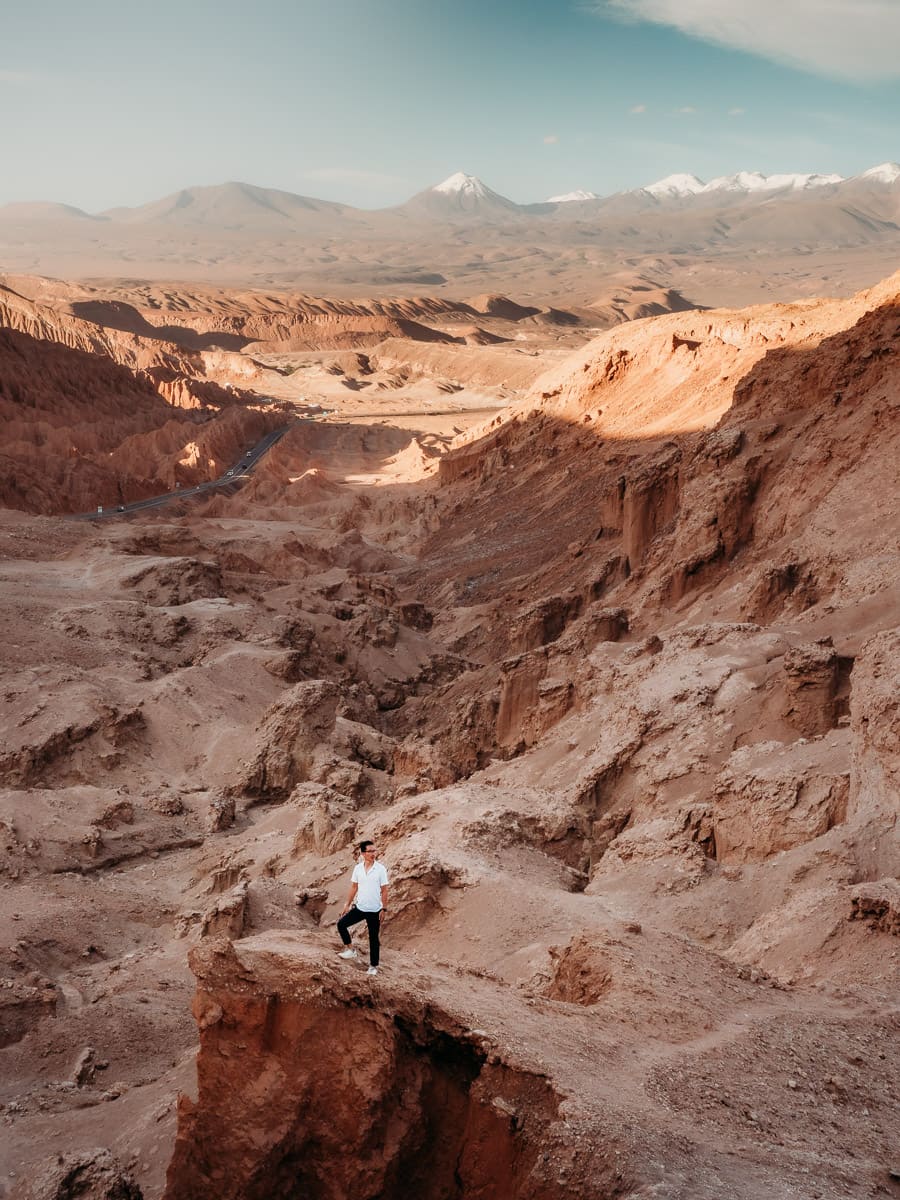 amazing sunset viewpoint in the atacama desert