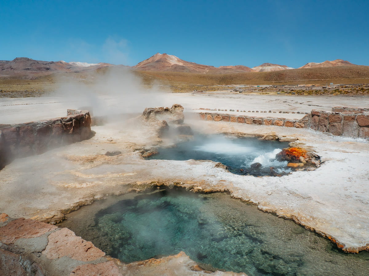 Geyser field in el tatio