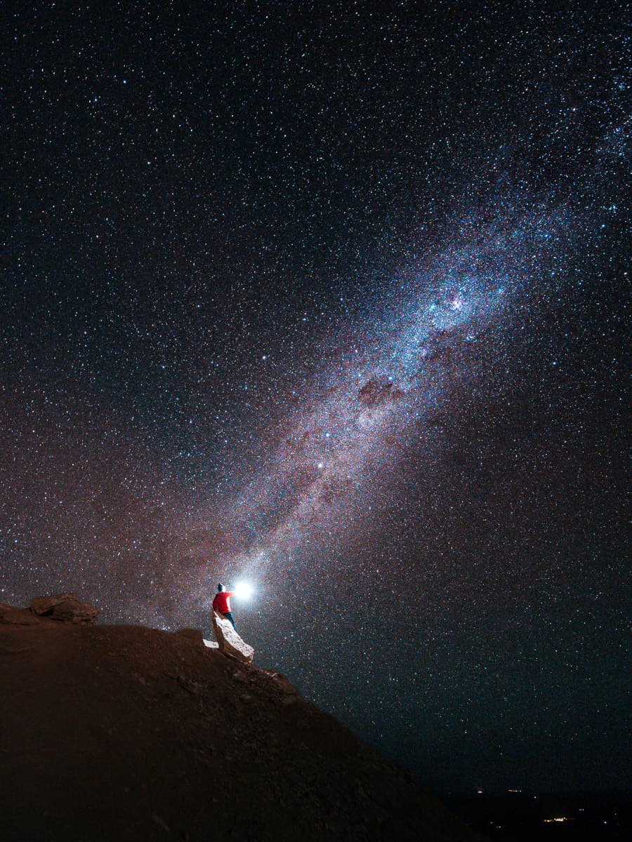 Star photography in Atacama Desert