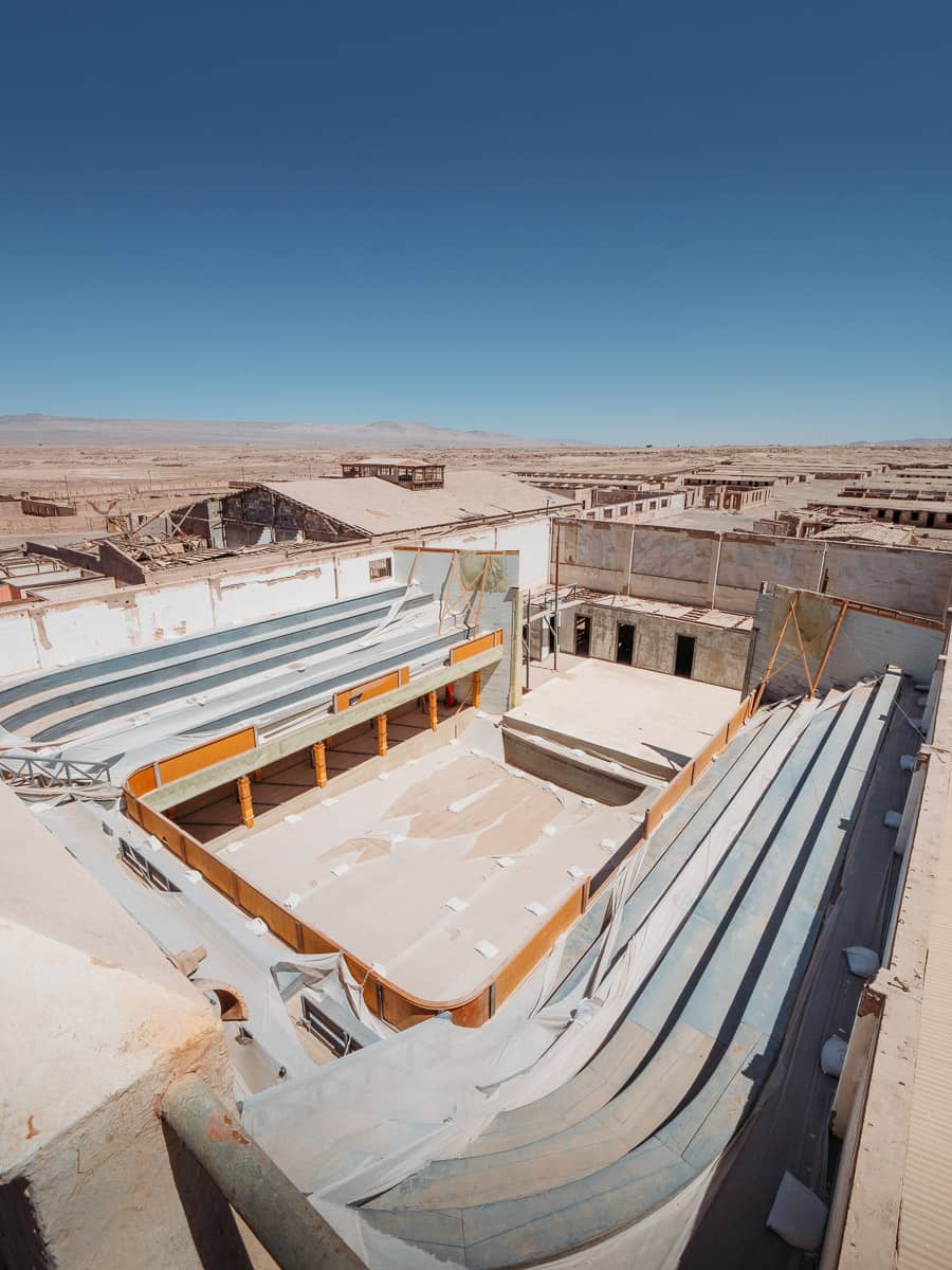 Empty theatre in Chacabuco mining town