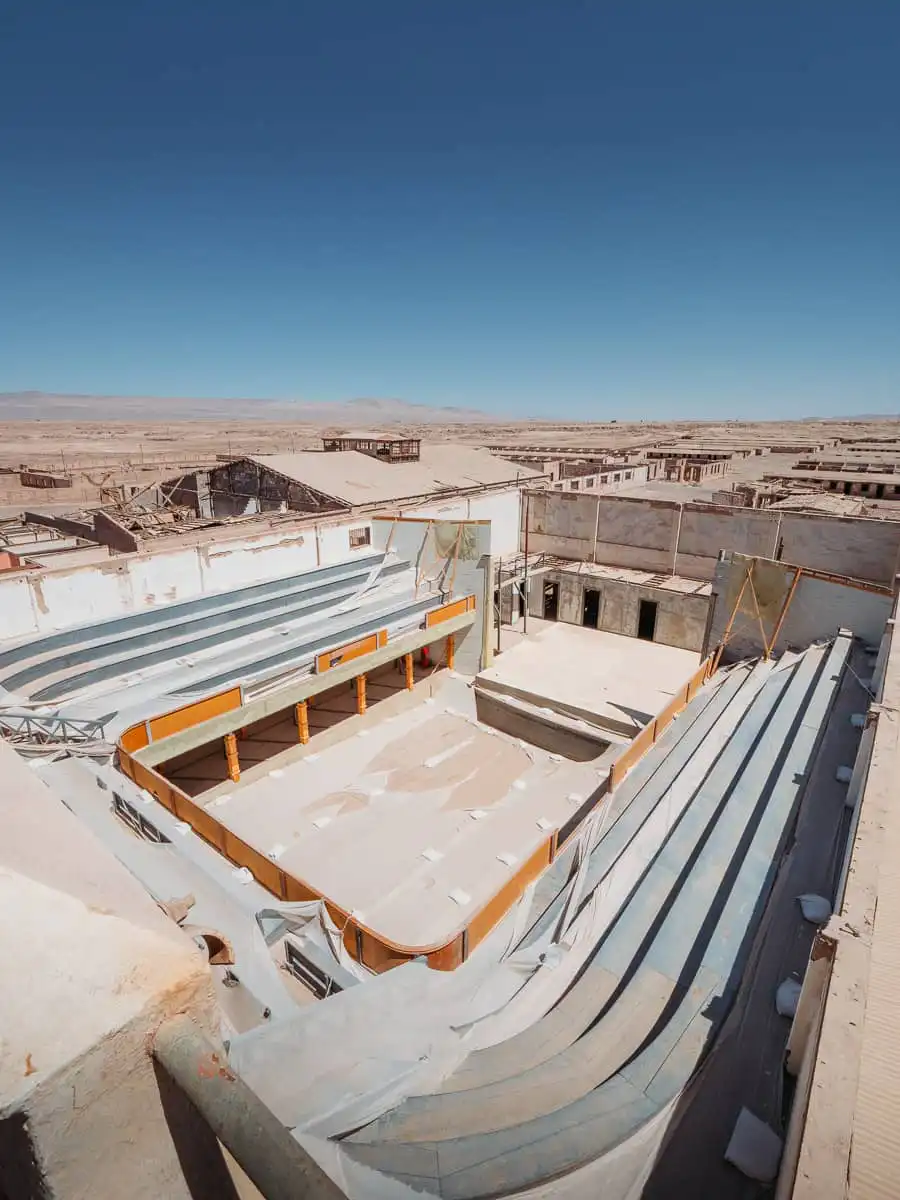 Empty theatre in Chacabuco mining town