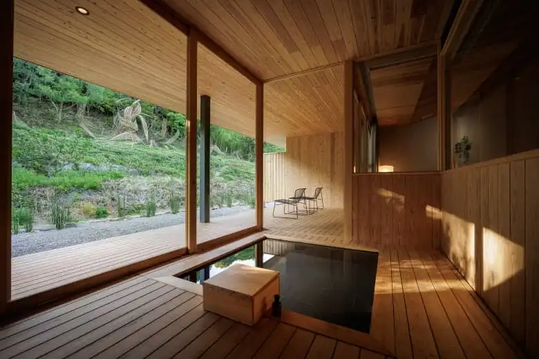 Naoshima Island Tour, onsen available on site
