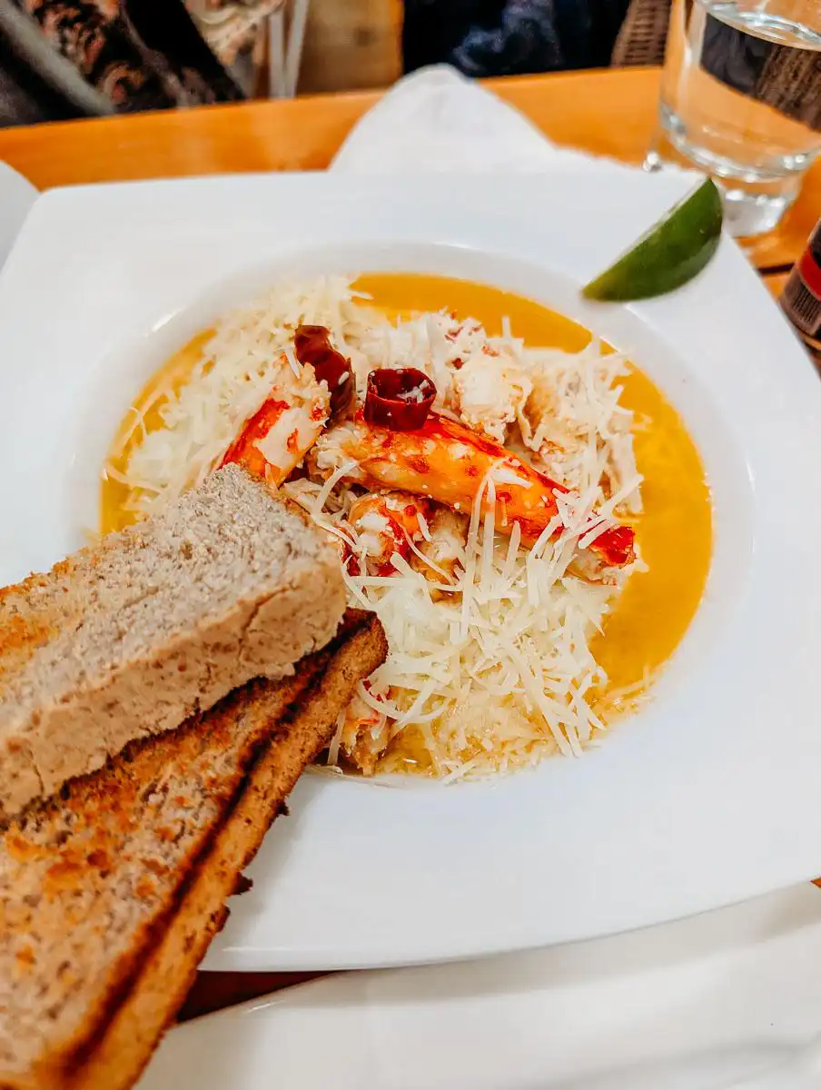 King Crab dish in Chile Patagonia
