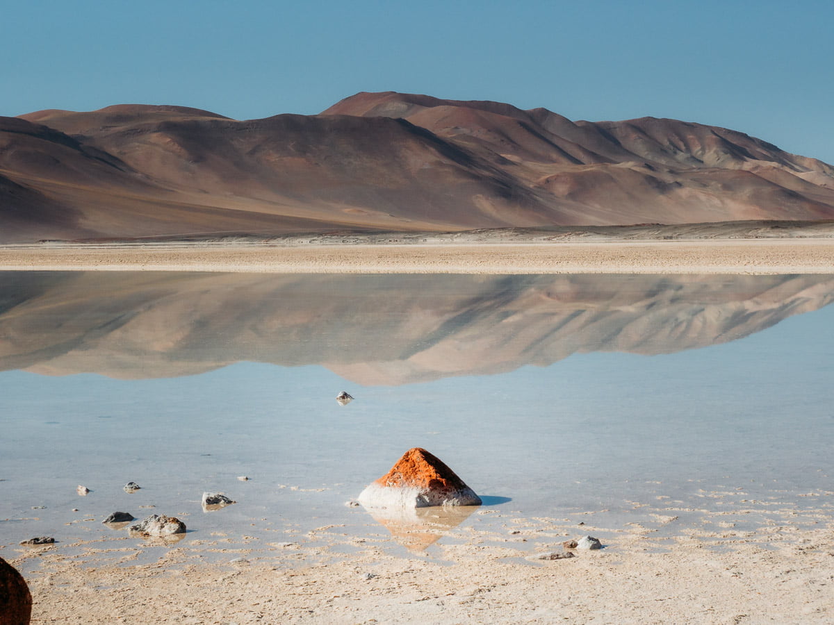 Laguna Piedras Rojas in Atacama Desert