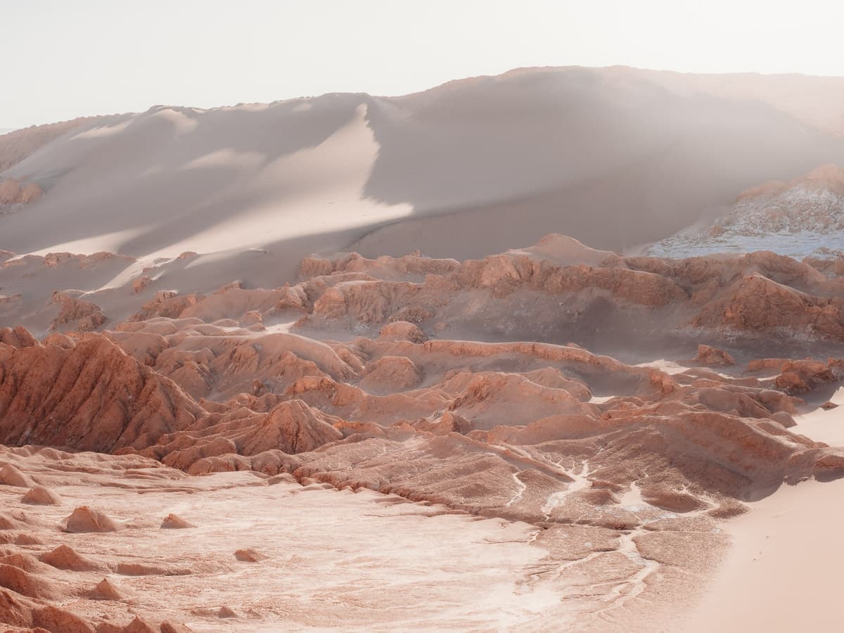Landscape in Valle de la Luna