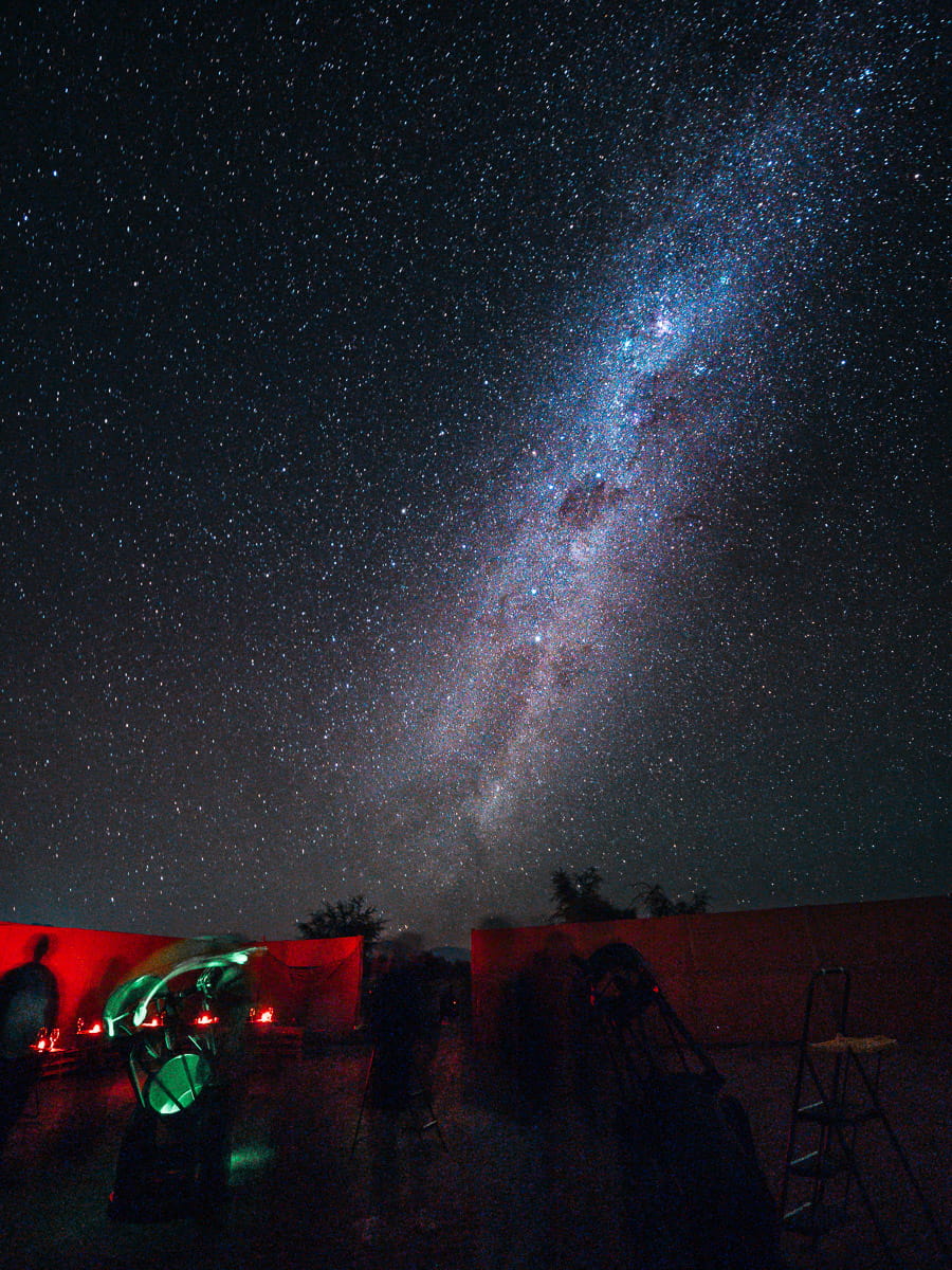 Seeing the milky way during our Star Gazing Tour in Atacama desert itinerary