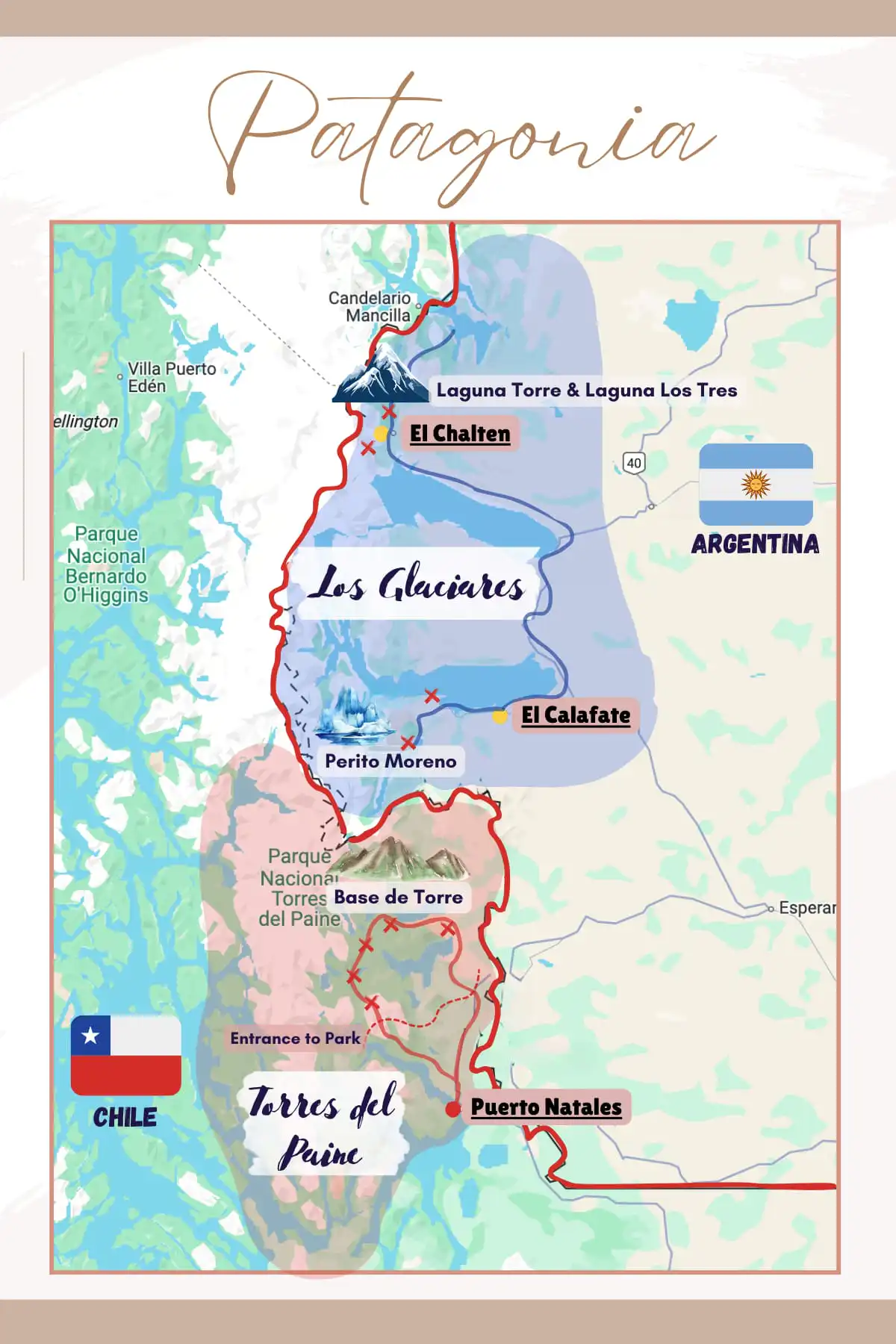 Map of Patagonia