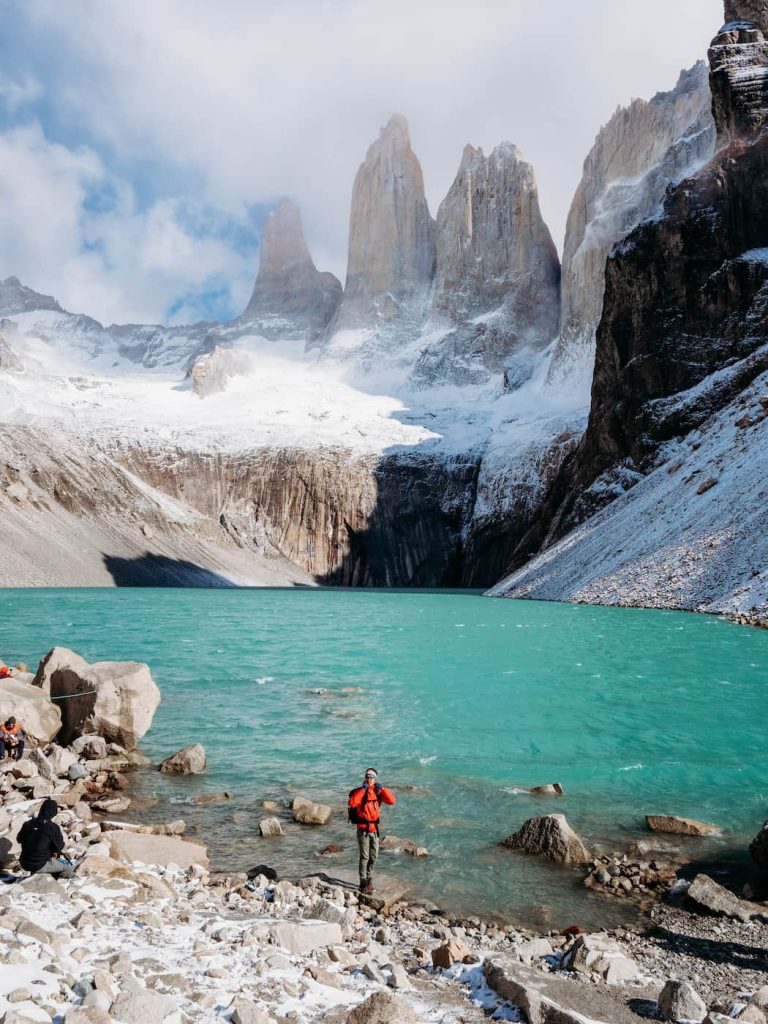 at the summit of Base de los tres hike