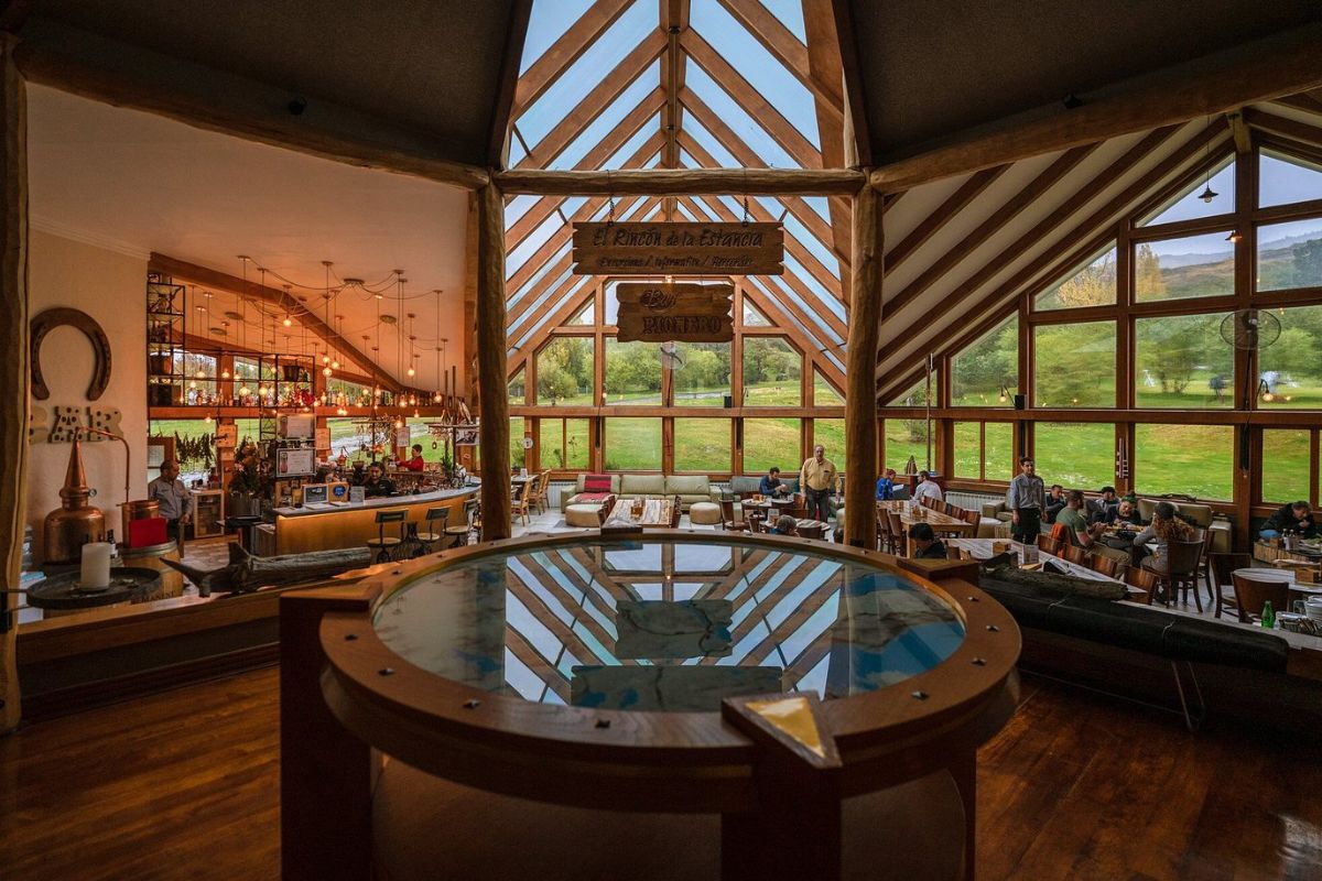 inside lounge area of Las Torres Patagonia