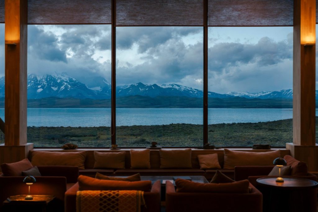 Tierra Patagonia Lounge window view