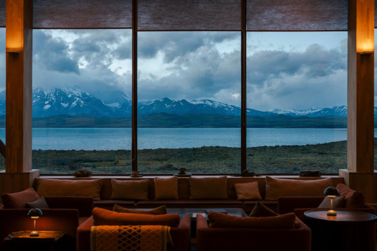 Tierra Patagonia Lounge window view