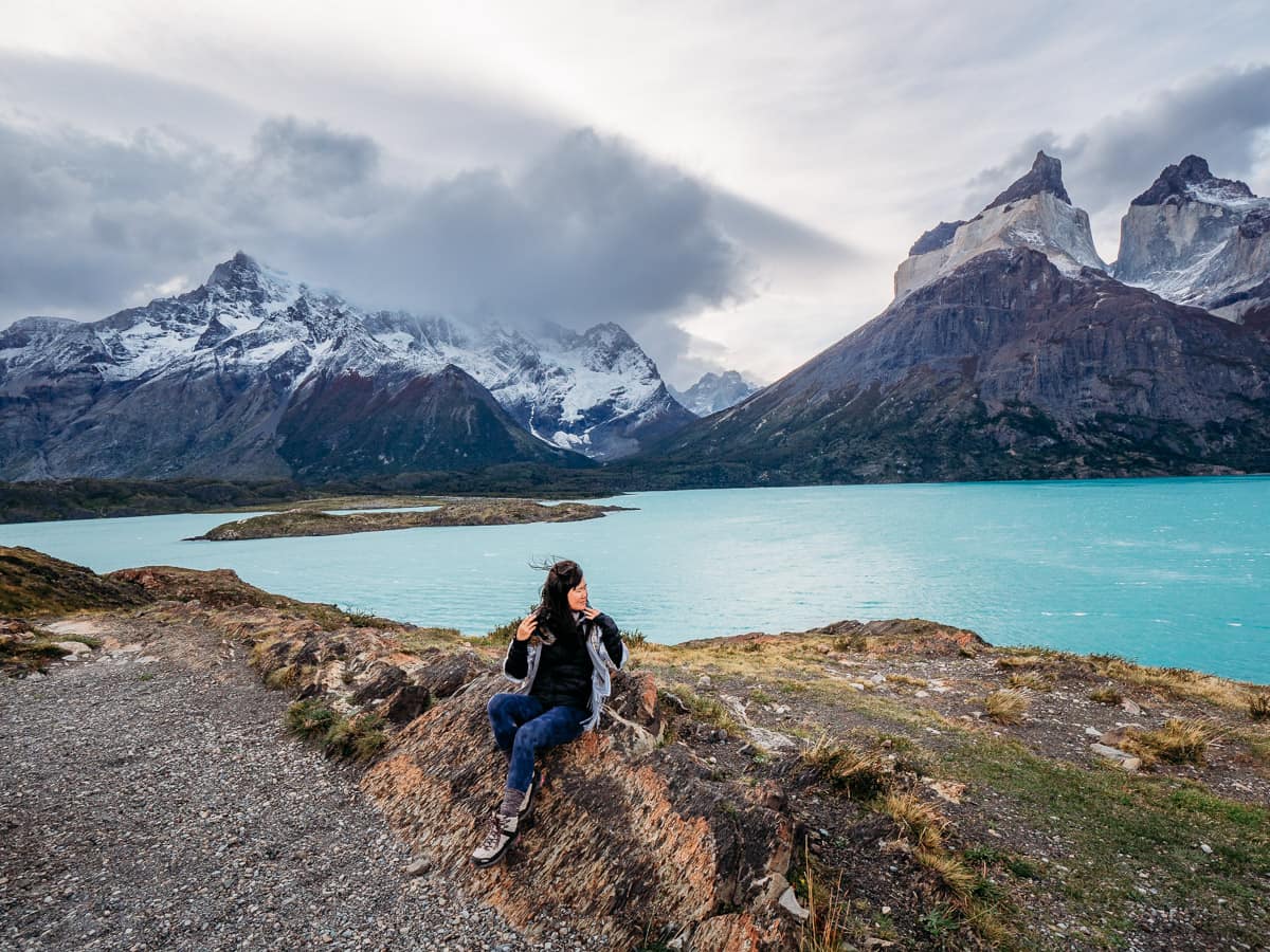 View at the end of the Mirador Cuernos hike in Torres del Paine