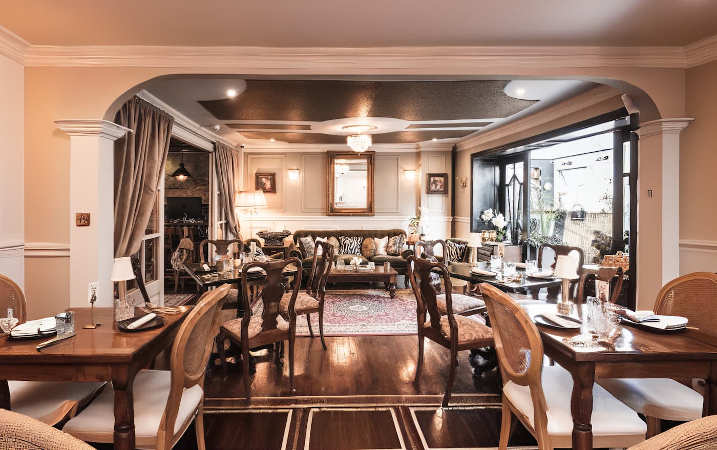 Vinnhaus dining area