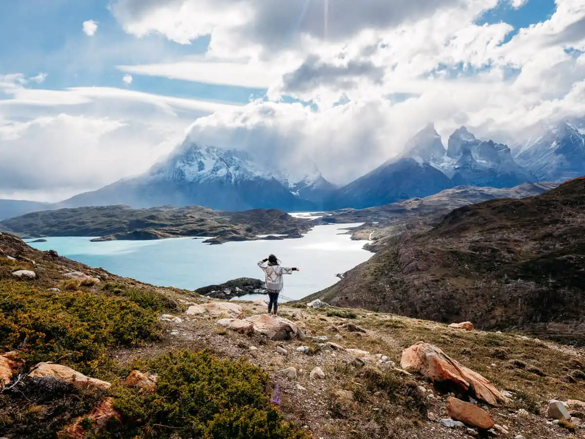 Mirador Condor Viewpoint with views of the mountain, one of the best short hikes when visit Torres del Paine