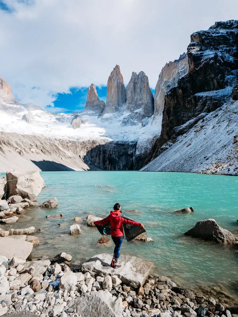 Watching the three peaks in Torres del Paine