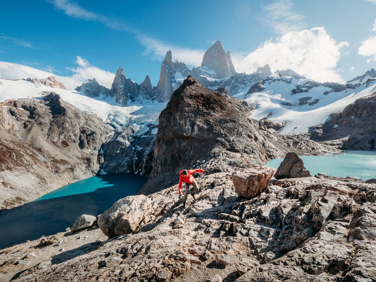 Windy conditions in Argentina Patagonia