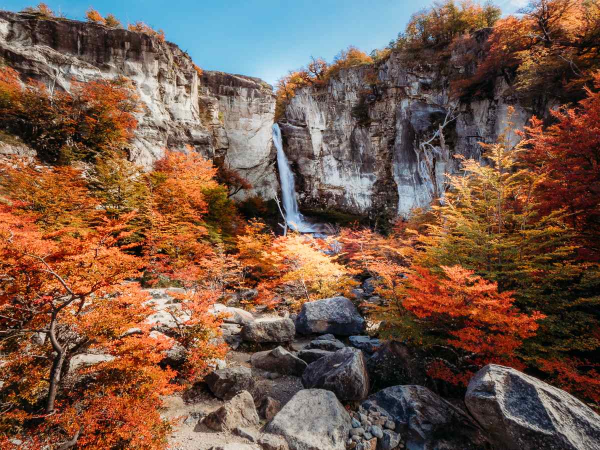 Chorillo del Salto, one of the best easy viewpoints during our 1 week in Argentina Patagonia