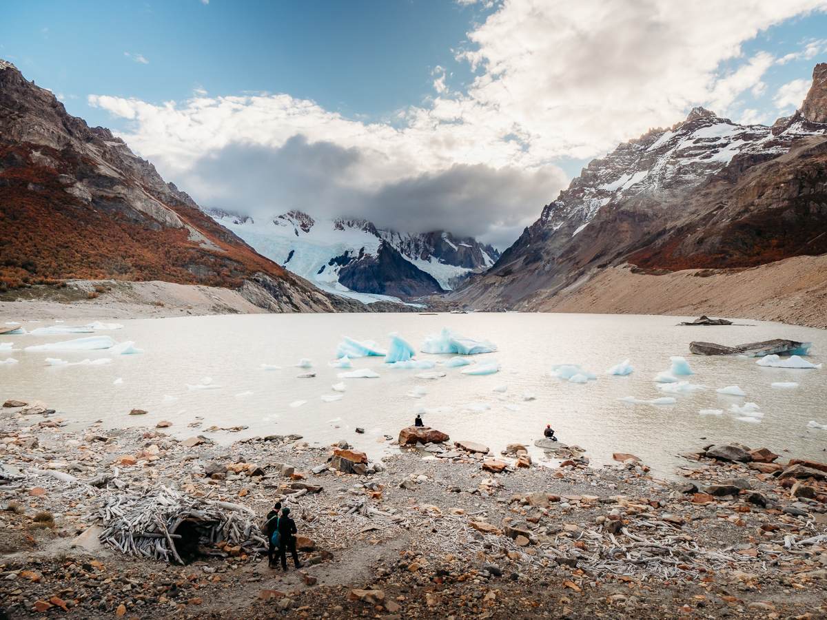 icebergs in los glaciares national park