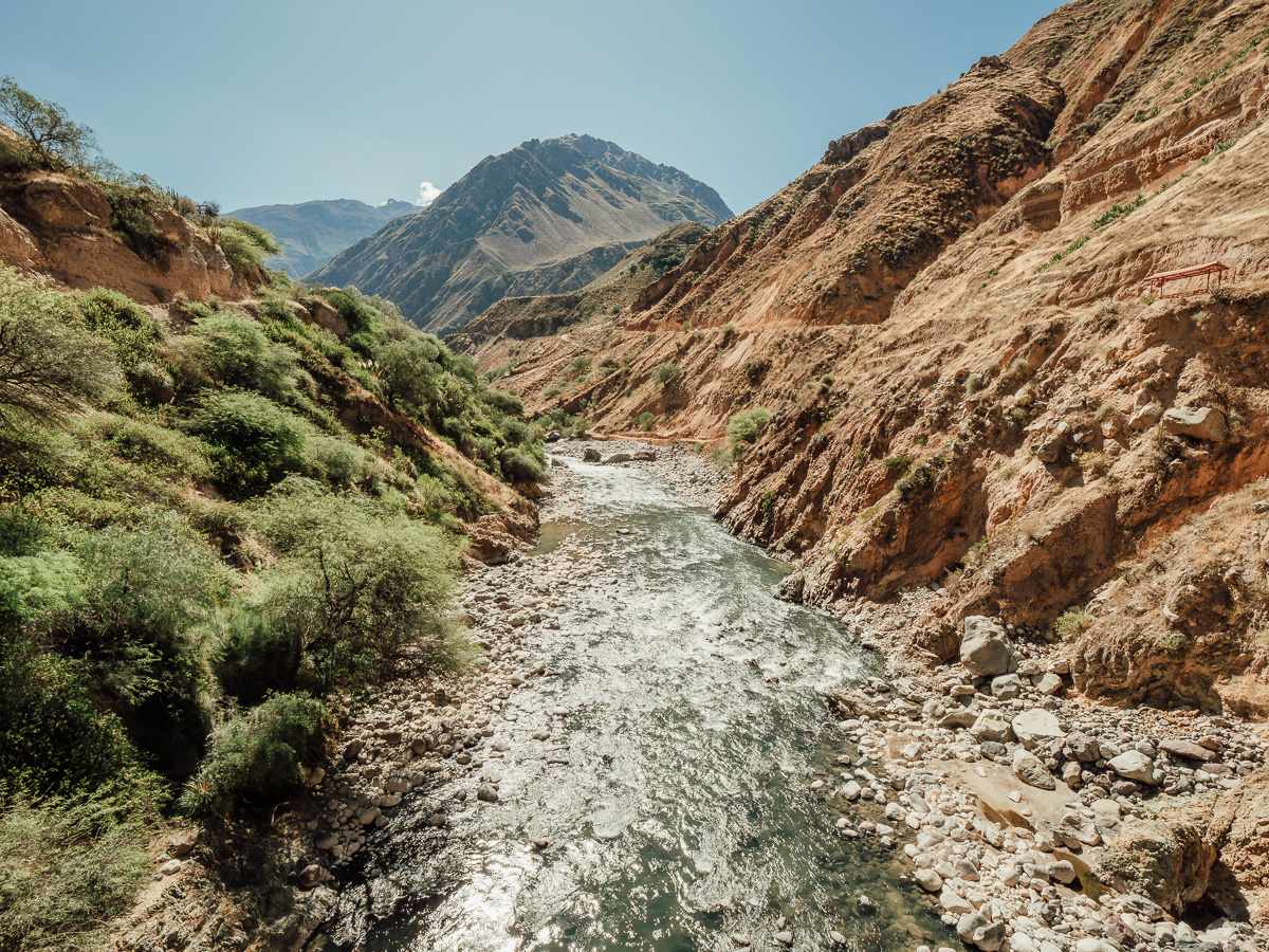 At the bottom of the colca Canyon trek