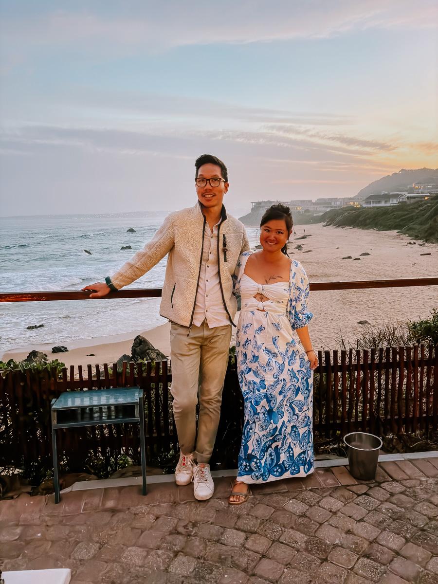 couple photo at Enrico's on the Garden Route