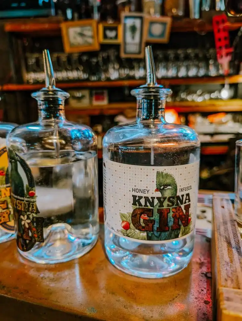 gin bottle in Knysna