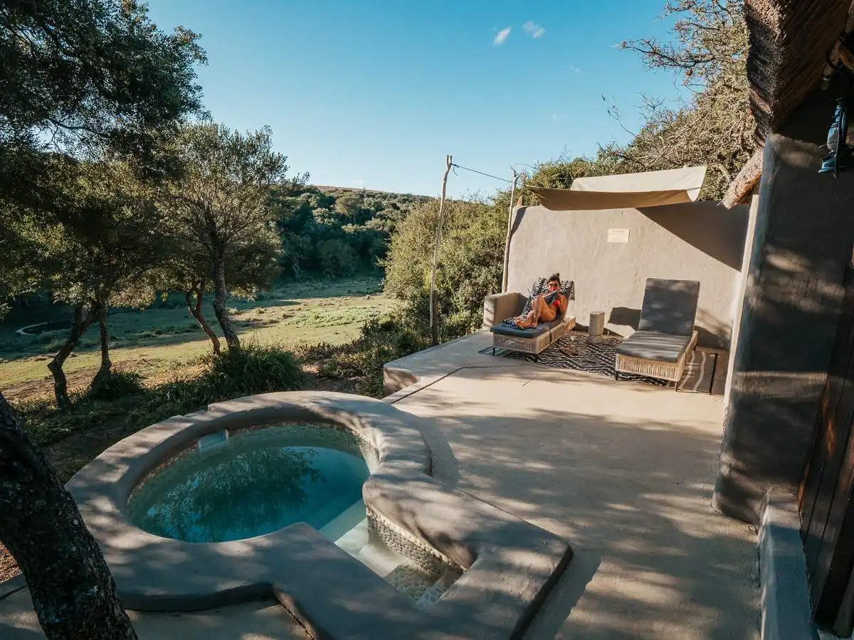 our terrace at amakhala game lodge