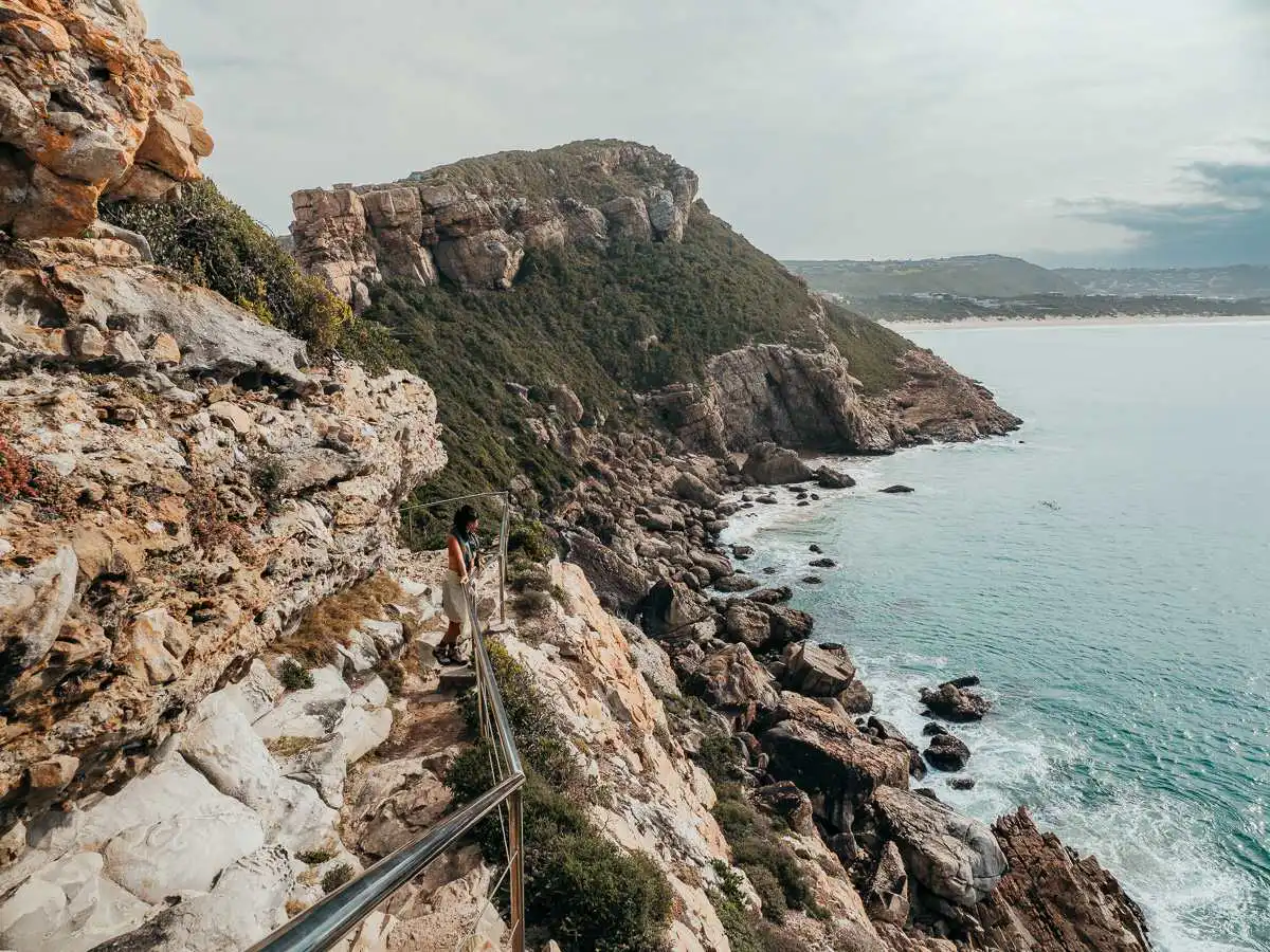 view at the top of the hiking trail of Robberg Nature Reserve