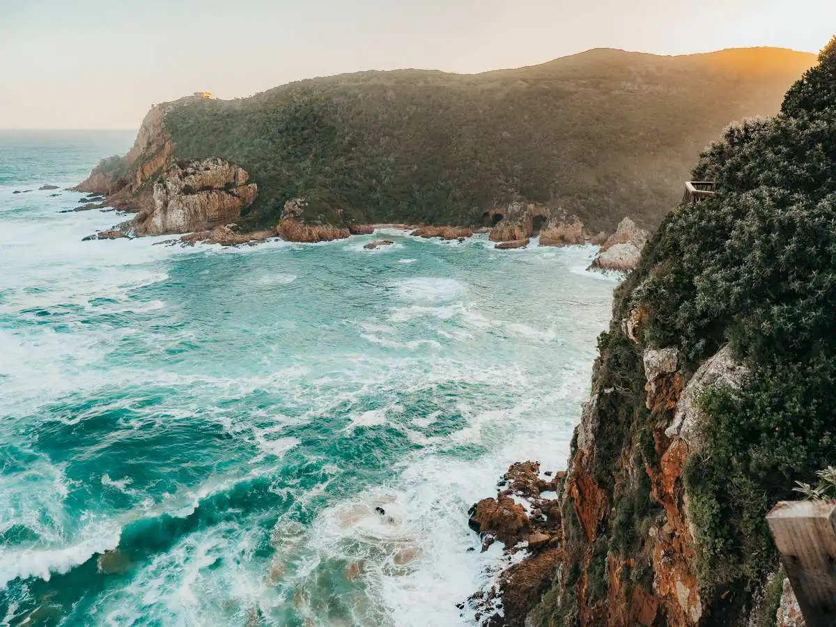 view from the viewpoint of east head knysna
