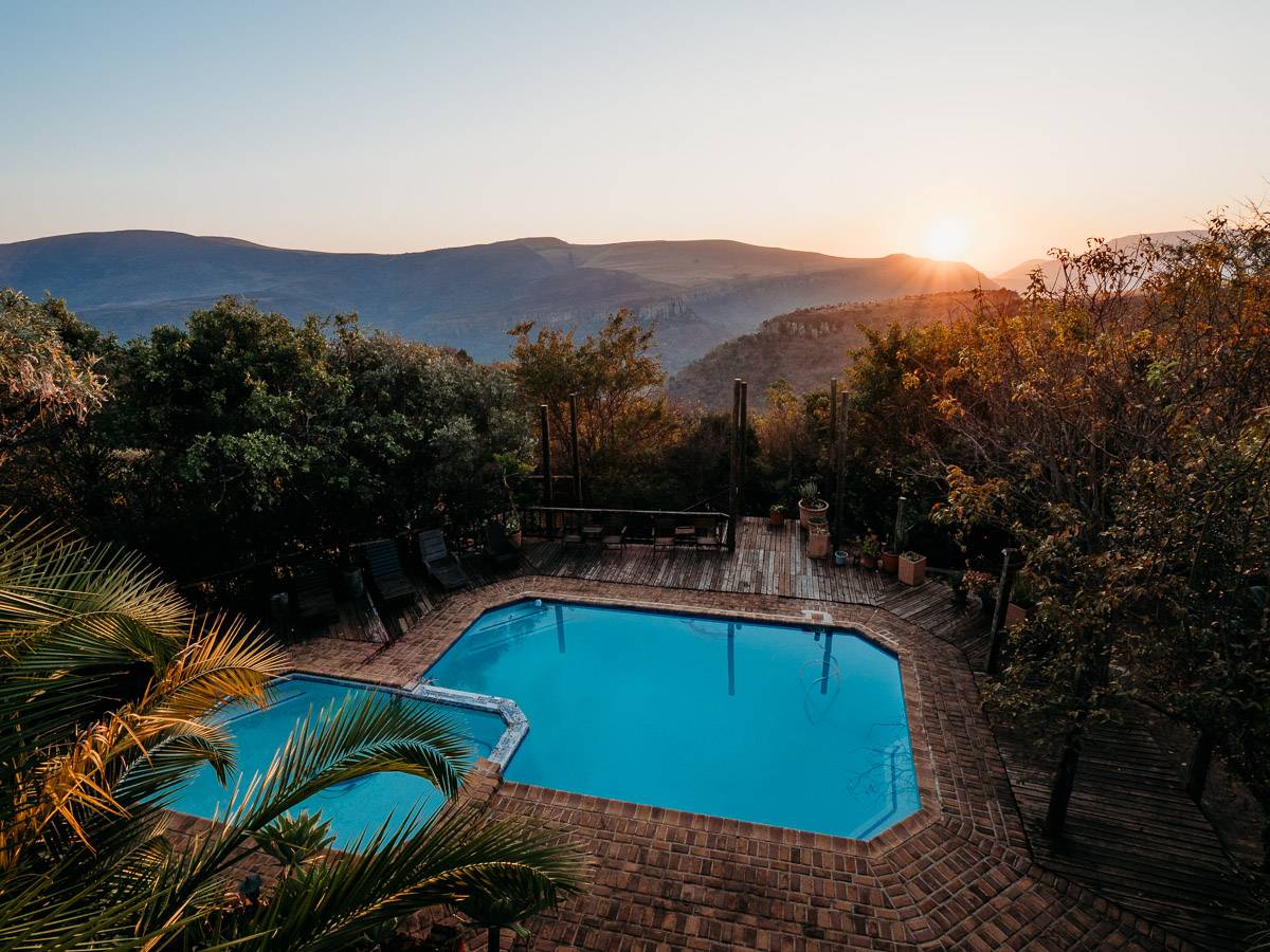 swimming pool at acra retreat