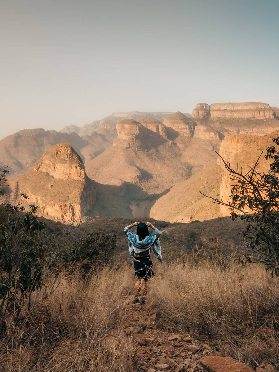 Overlooking the view of Blyde River Canyon in Panorama Route
