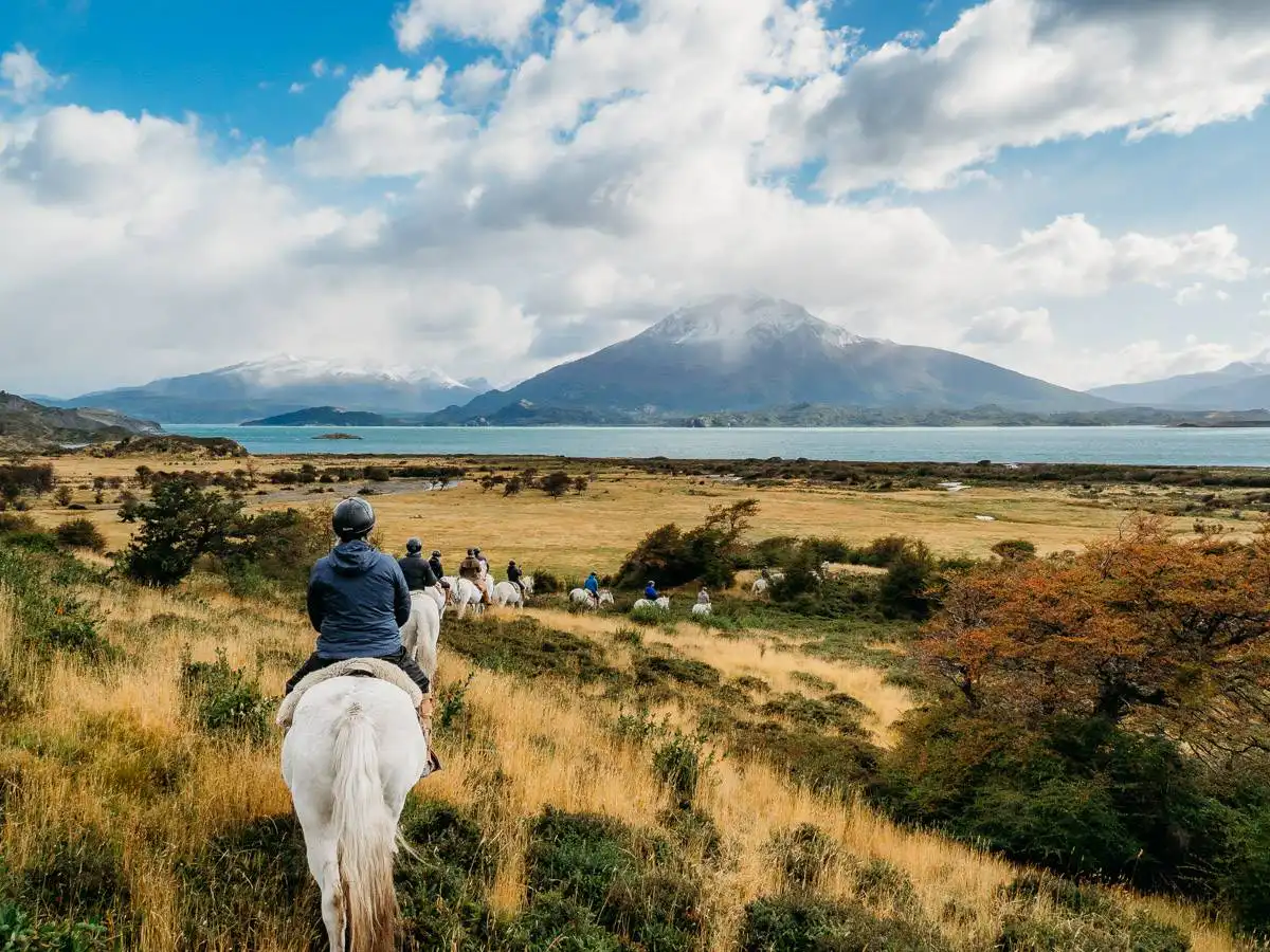Viewpoint in Patagonia for horseback riding