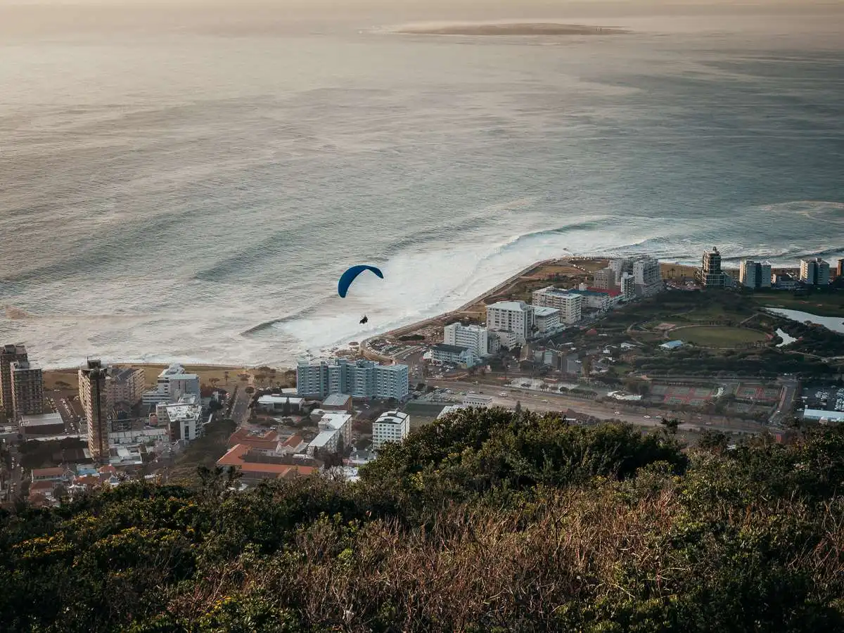 Paraglide off signal hill in Cape Town